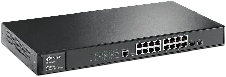 Switch, 28 ports, Tp-Link T2600G-18TS (TL-SG3216) 16x10/100/1000Mbps, 2xSFP, 1xConsole GE+ Micro-USB, L2, JetStream