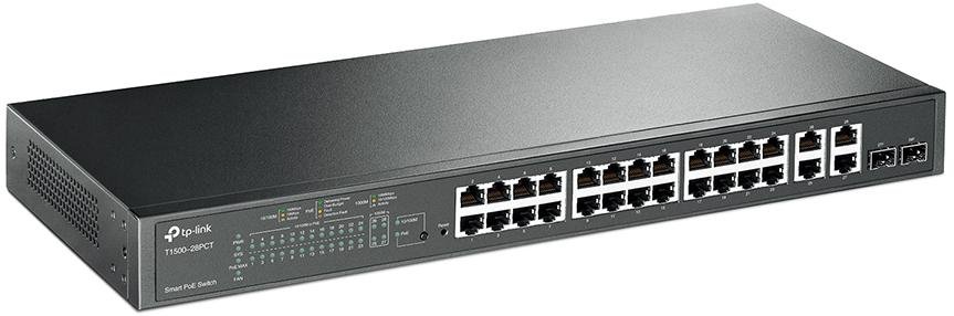 Switch, 28 ports, Tp-Link T1500-28PCT 24x10/100Mbps, 4x10/100/1000Mbps 2xSFP, L2
