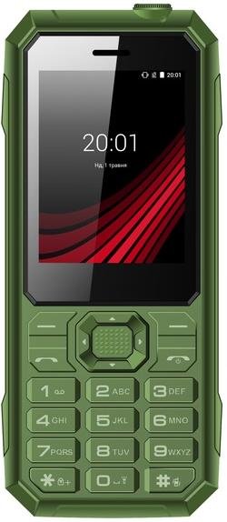 Мобільний телефон ERGO F248 Defender Green