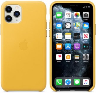 Чохол-накладка Apple для iPhone 11 Pro - Leather Case Meyer Lemon