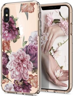 Чохол-накладка Spigen для Apple iPhone Xs/X - Cyrill Cecile Rose Floral
