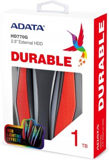 Зовнішній жорсткий диск A-Data HD770G 1TB AHD770G-1TU32G1-CRD Black/Red
