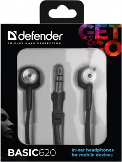 Навушники Defender Basic 620 Black (63620)
