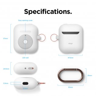 Чохол Elago for Airpods - AW6 Hang Case White