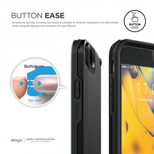 Чохол Elago for Apple iPhone 8/7/SE - Armor Case Black (ES7AM-BK-RT)
