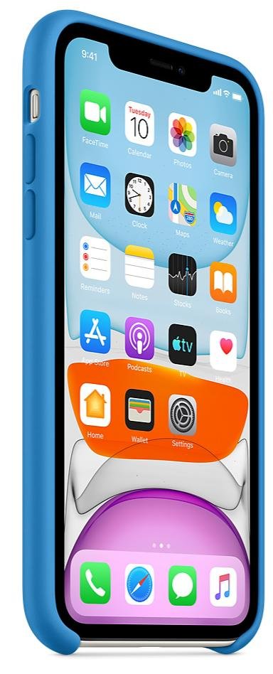 Чохол-накладка Apple для iPhone 11 - Silicone Case Surf Blue