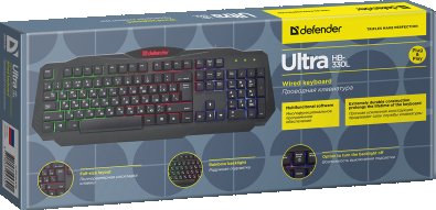 Клавіатура, Defender Ultra HB-330L USB, Black ( Gaming )