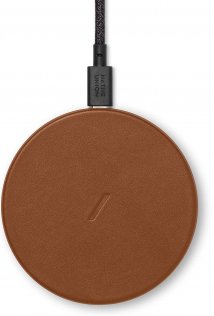 Зарядний пристрій Native Union Drop Classic Leather Wireless Charger 10W Brown (DROP-BRN-CLTHR-NP)