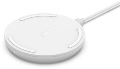 Зарядний пристрій Belkin Pad Wireless Charging Qi 10W White /C Adapter Not Included/ (WIA001BTWH)