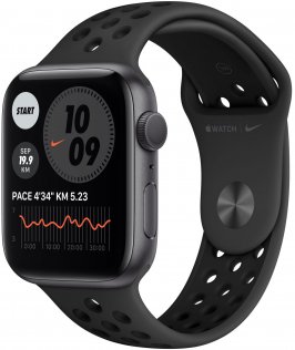 Смарт годинник Apple Watch Nike Series 6 GPS 44mm Space Gray Aluminium Case with Anthracite/Black N (MG173)