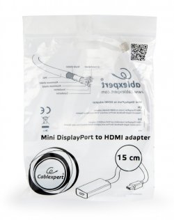Адаптер Cablexpert MiniDP / HDMI White (A-mDPM-HDMIF-02-W)