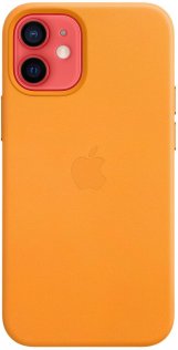 Чохол Apple for iPhone 12 Mini - Leather Case with MagSafe California Poppy (MHK63)