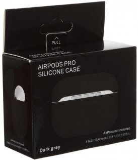 Чохол HiC for Airpods Pro - Silicone Case Dark Grey
