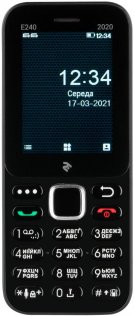 Мобільний телефон 2E E240 2020 Black (680576170026)