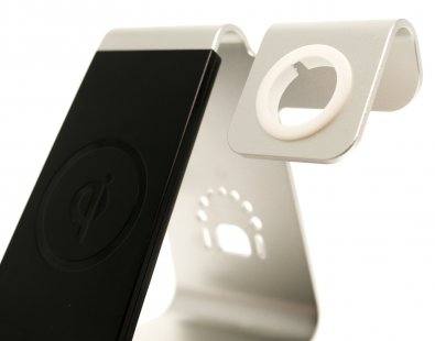 Док-станція Bestand Wireless charge iPhone / Apple Watch / AirPods - Silver (Ewke-S3n1)