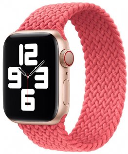 Ремінець HiC for Apple Watch 38/40mm - Braided Solo Loop Pink Punch - Size M (38/40mm Braided Pink Punch M)