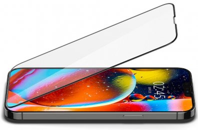 Захисне скло Spigen for Apple iPhone 13 Pro Max - tR Slim FCHD Black 1 pack (AGL03383)k (AGL03383)