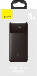 Батарея універсальна Baseus Bipow Digital Display 30000mAh 20W Black (PPDML-N01)
