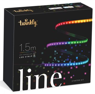 Гірлянда Smart LED Twinkly Line RGB, підсвічування, Gen II, IP20, довжина 1,5м, кабель чорний