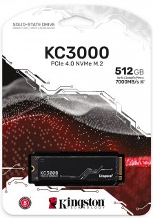 SSD-накопичувач Kingston KC3000 2280 PCIe 4.0 NVMe 512GB (SKC3000S/512G)