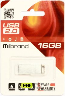 Флешка USB Mibrand Chameleon 16GB Silver (MI2.0/CH16U6S)