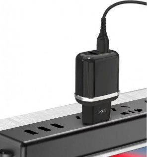 Зарядний пристрій XO L69 with Micro USB cable Black