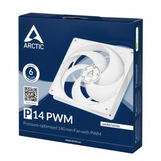 Вентилятор для корпуса Arctic P14 PWM White (ACFAN00222A)