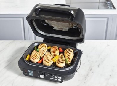 Гриль Ninja Foodi MAX Health MultiGrill and Air Fryer with Cooking probe (AG651EU)