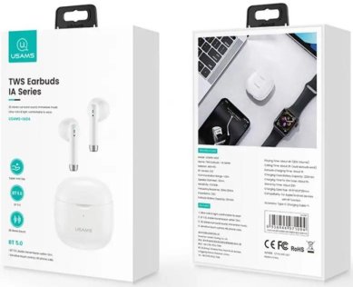 Навушники Usams IA04 TWS Earbuds IA Series White (BHUIA02)