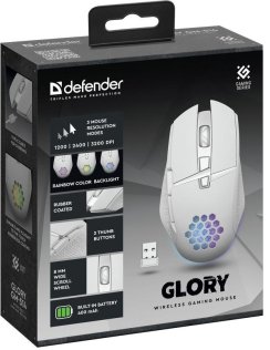 Миша Defender Glory GM-514 Wireless White (52513)