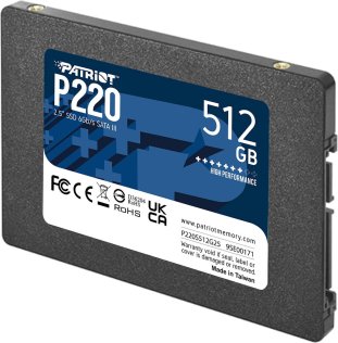 SSD-накопичувач Patriot P220 SATA III 512GB (P220S512G25)