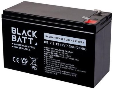 Батарея для ПБЖ Blackbatt AGM 2V/7.2Ah (12V/7,2Ah AGM)