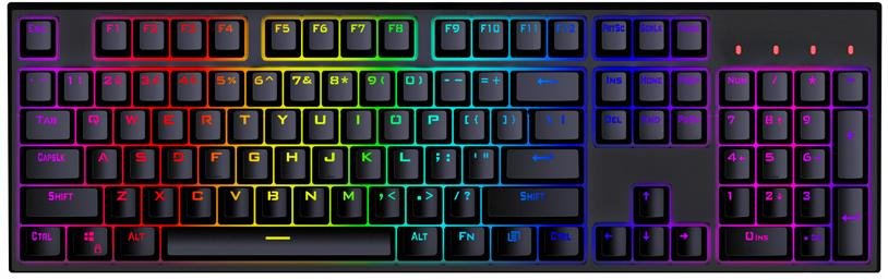 Клавіатура 1stPlayer MK8 Titan Gateron Yellow Switch USB Black