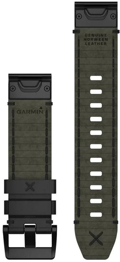 Ремінець Garmin for MARQ - 22mm QuickFit Genuine Horween Leather Strap Black (010-12738-19)