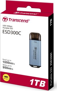 Зовнішній SSD-накопичувач Transcend ESD300 1TB Sky Blue (TS1TESD300C)
