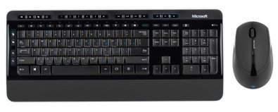 Комплект клавіатура+миша Microsoft Wireless Blue Track Desktop 3050 Black (PP3-00018)