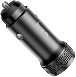 Автомобільний зарядний пристрій Hoco Z49 Level 2.4A Black (6931474795601)