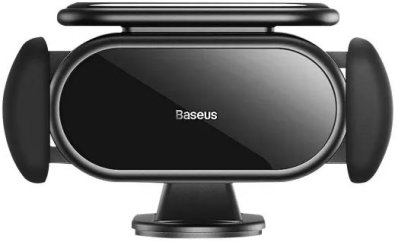 Кріплення для мобільного телефону Baseus Steel Cannon pro Solar Electric Car Mount Black (SUGP010001)
