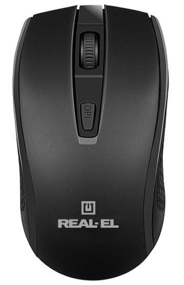 Миша Real-EL RM-308 Black (EL123200033)