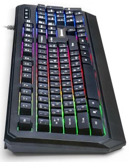 Клавіатура мультимедійна Real-EL Comfort 7001 Black (EL123100035)