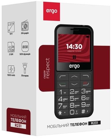Мобільний телефон ERGO R231 Black