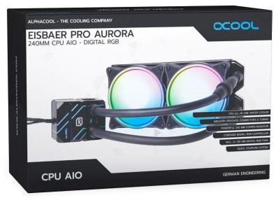 Система рідинного охолодження Alphacool Eisbaer Pro Aurora 240 CPU AIO (11772)