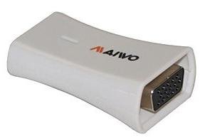 Адаптер: Maiwo Micro USB to VGA, USB 3.0 пластик, Білий