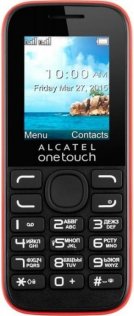 Мобільний телефон Alcatel 1052D червоний передня частина