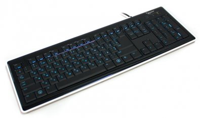 Клавіатура Gembird KKB-6050LU-BL-RUA чорна/біла