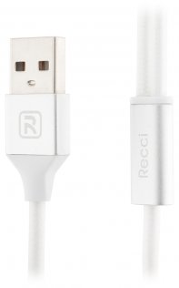 Кабель USB Recci RCD-H120 Delicate AM / microB+Lightning 1.2м білий