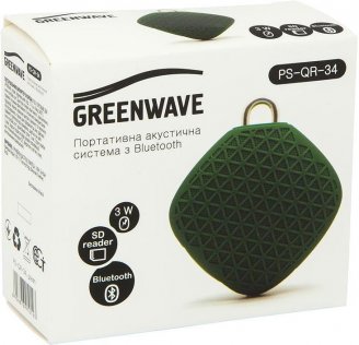 Колонка GREENWAVE PS-QR-34 зелена