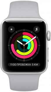 Смарт годинник Apple Watch Series 3 A1859 GPS 42mm Silver Aluminium with Fog Sport Band (MQL02GK/A)