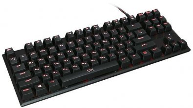 Клавіатура, Kingston HyperX Alloy FPS Pro USB Чорна з червоною підсвіткою ( Gaming )