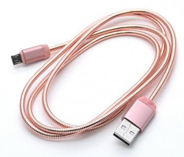 Кабель JoyRoom S-M322M Metal Series AM / Micro USB 1m Pink